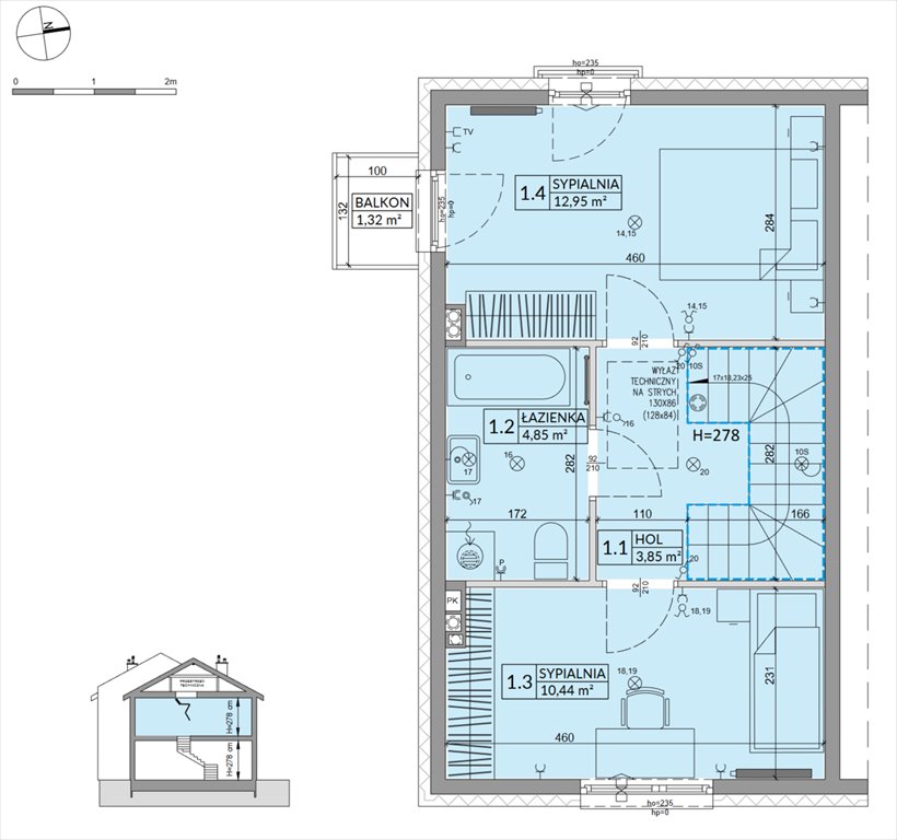Nowy dom Osiedle Słoneczne Sulejówek, Szklarniowa  68m2 Foto 1