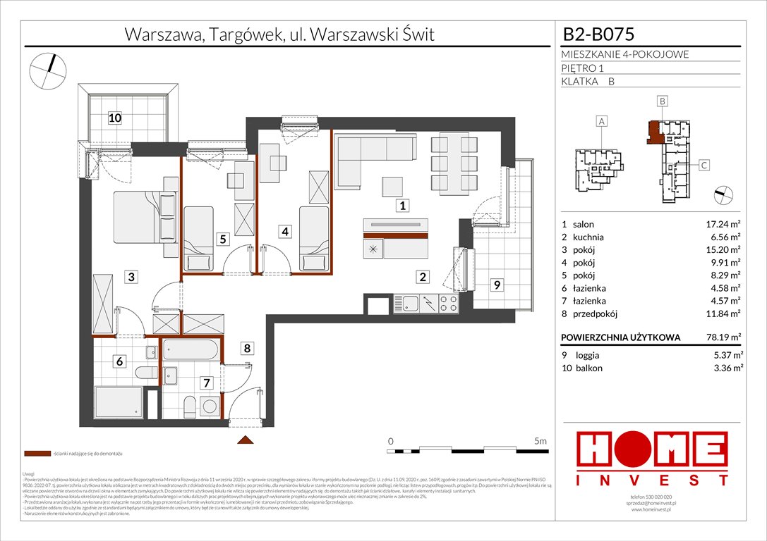Nowe mieszkanie czteropokojowe  Warszawski Świt Etap IX Warszawa, Targówek, ul. Warszawski Świt 12  78m2 Foto 1