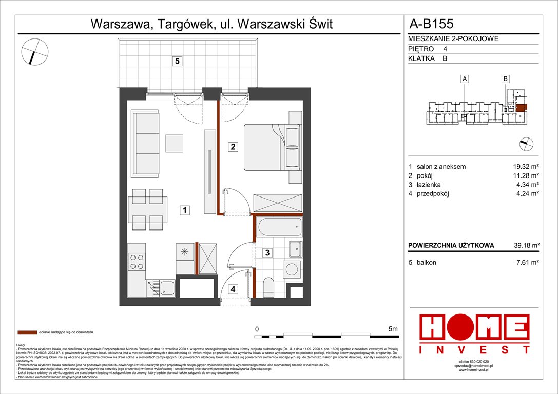 Nowe mieszkanie dwupokojowe Warszawski Świt Etap VII Warszawa, Targówek, ul. Warszawski Świt 12  39m2 Foto 1