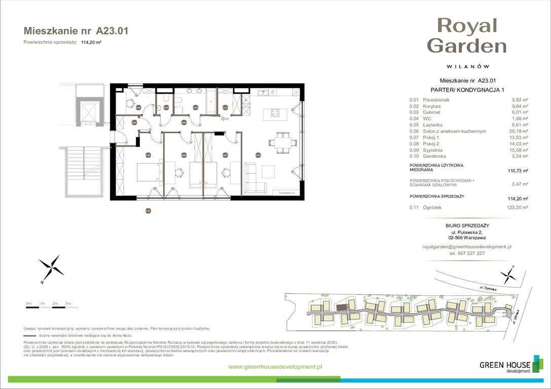Nowe mieszkanie Royal Garden Wilanów - Kameralne Apartamenty Warszawa, Zdrowa 2  111m2 Foto 1