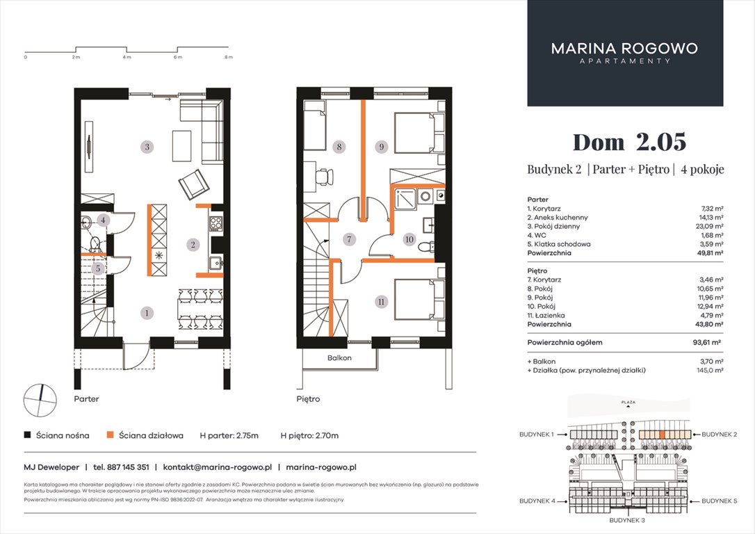 Nowy dom APARTAMENTY MARINA ROGOWO Rogowo, Rogowo 65  94m2 Foto 1