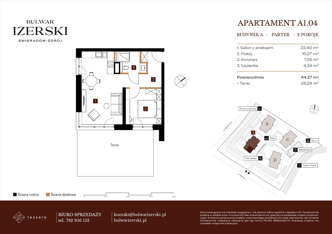 Nowe mieszkanie dwupokojowe BULWAR IZERSKI Świeradów Zdrój, Senatoryjna/Szkolna  44m2 Foto 1