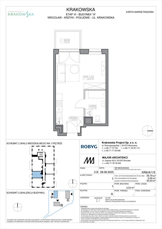 Nowa kawalerka Apartamenty Krakowska Wrocław, Krzyki, Krakowska 112  30m2 Foto 1