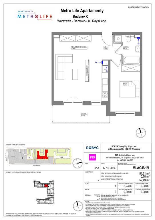 Nowe mieszkanie dwupokojowe Metro Life Apartamenty Warszawa, Bemowo, Rayskiego  52m2 Foto 1