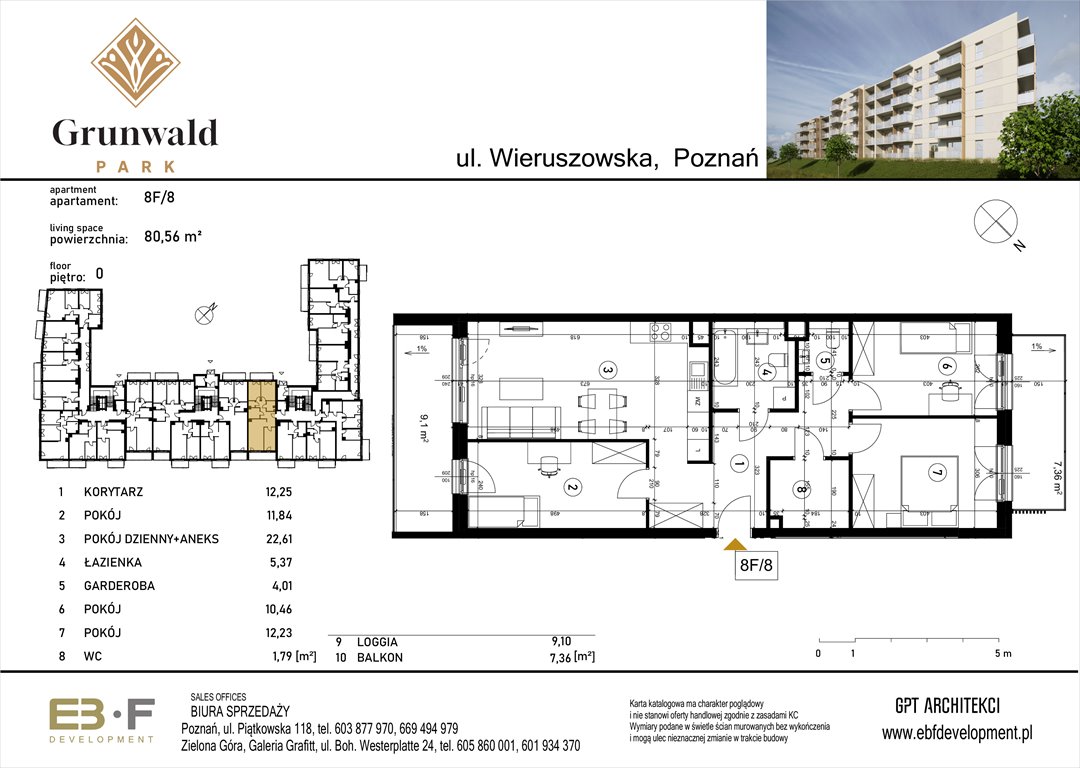 Nowe mieszkanie czteropokojowe  Grunwald Park - ul. Wieruszowska 8 Poznań, Grunwald, Wieruszowska 8  81m2 Foto 1