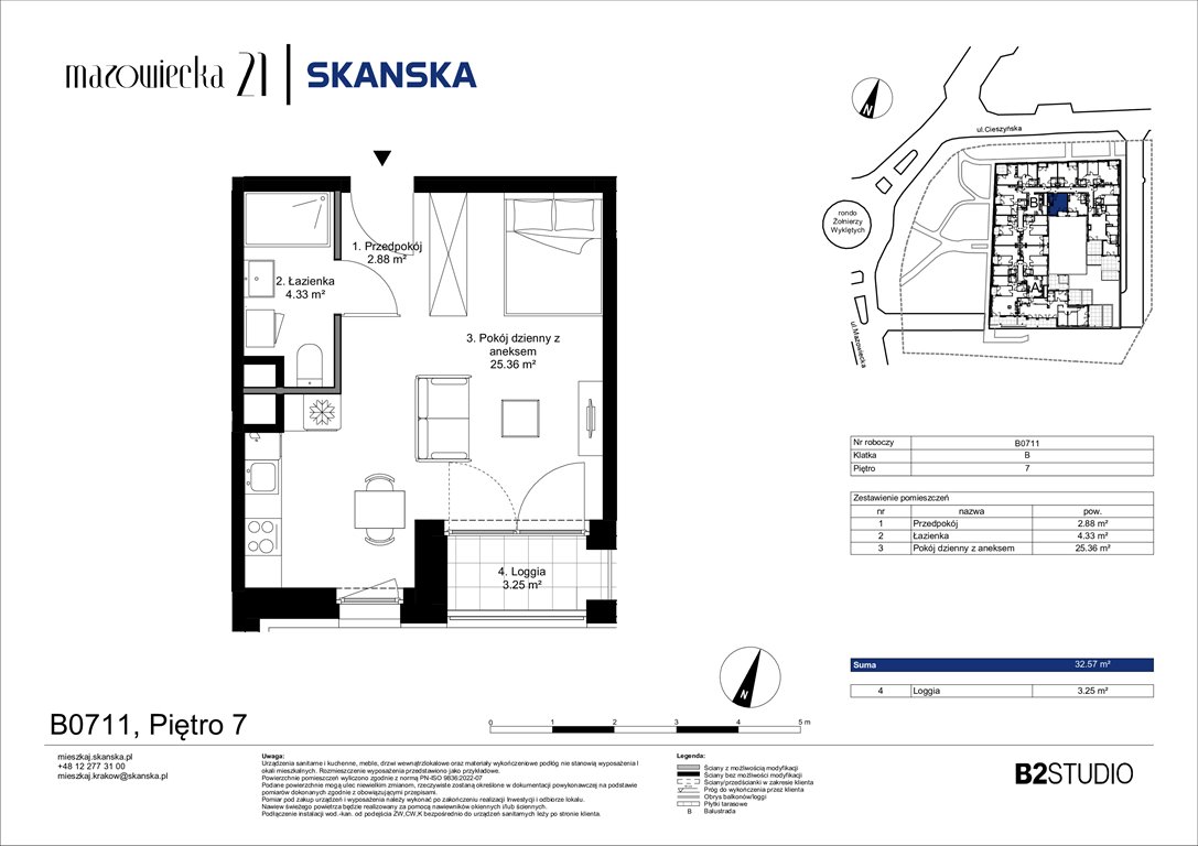Nowa kawalerka Mazowiecka 21 Kraków, Krowodrza, ul. Mazowiecka 21  33m2 Foto 1