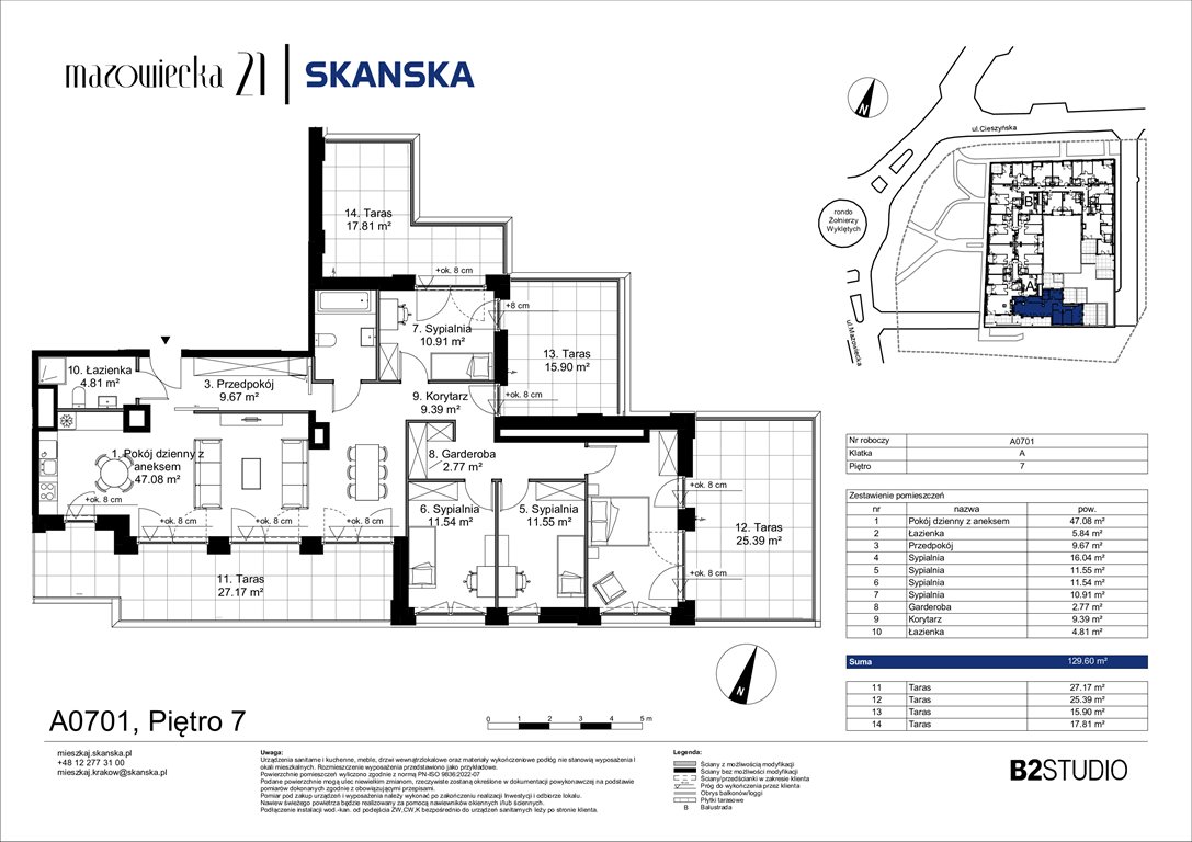Nowe mieszkanie Mazowiecka 21 Kraków, Krowodrza, ul. Mazowiecka 21  130m2 Foto 1
