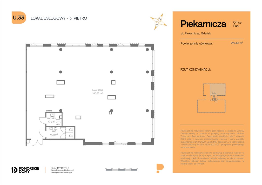 Nowe mieszkanie Piekarnicza Office Park Gdańsk, Morena, Piekarnicza 6  294m2 Foto 1