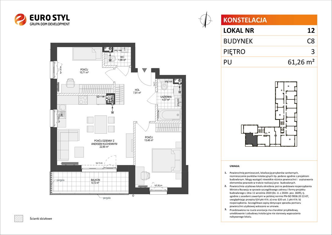 mieszkanie na sprzedaż 61m2 mieszkanie Gdynia, Pogórze, Paderewskiego