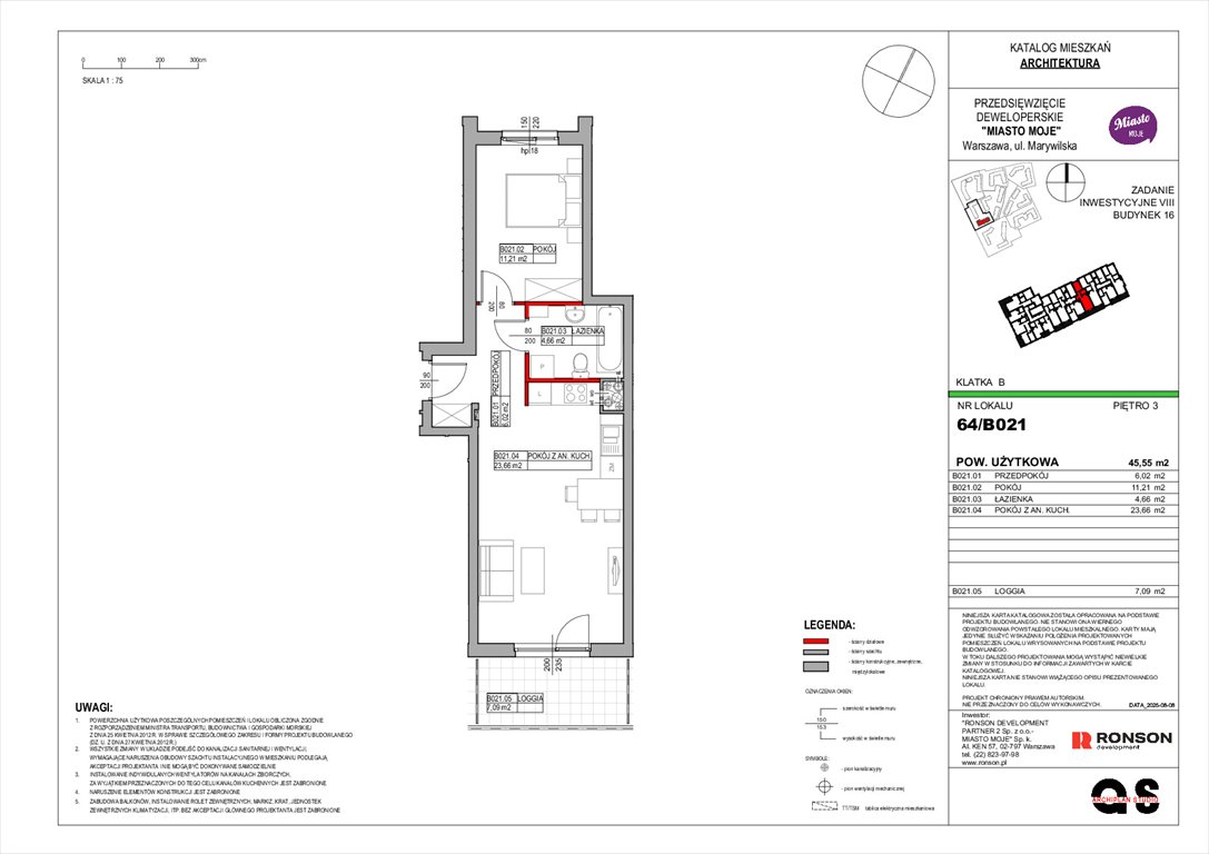 Nowe mieszkanie dwupokojowe Miasto Moje Warszawa, Białołęka, Marywilska 68  46m2 Foto 1
