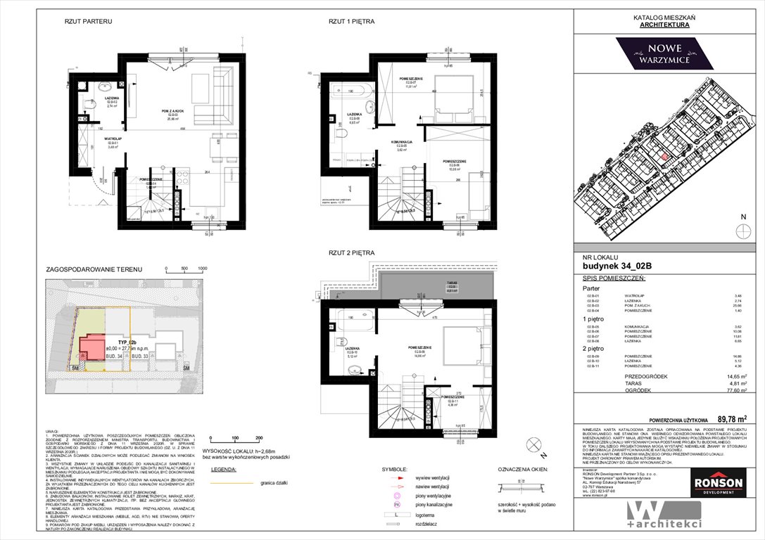 Nowe mieszkanie czteropokojowe  Nowe Warzymice Rajkowo, Spacerowa 14/2  90m2 Foto 1