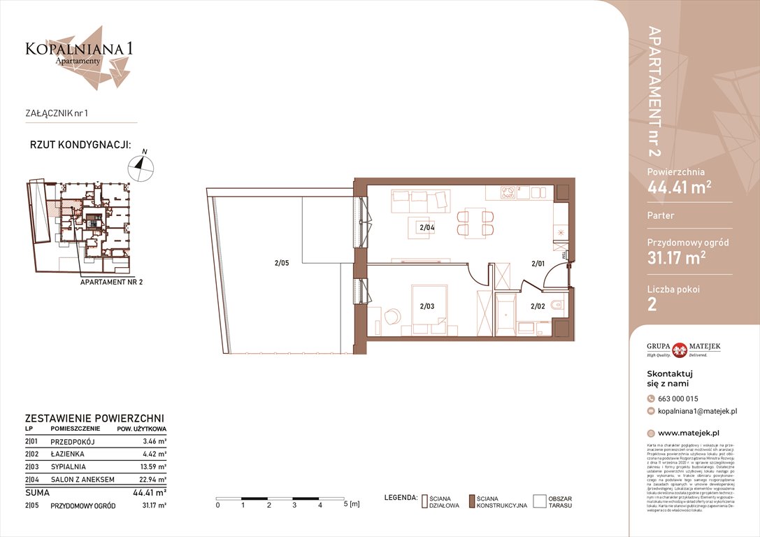 Nowe mieszkanie dwupokojowe KOPALNIANA 1 Katowice, Bogucice, Kopalniana 1  44m2 Foto 1