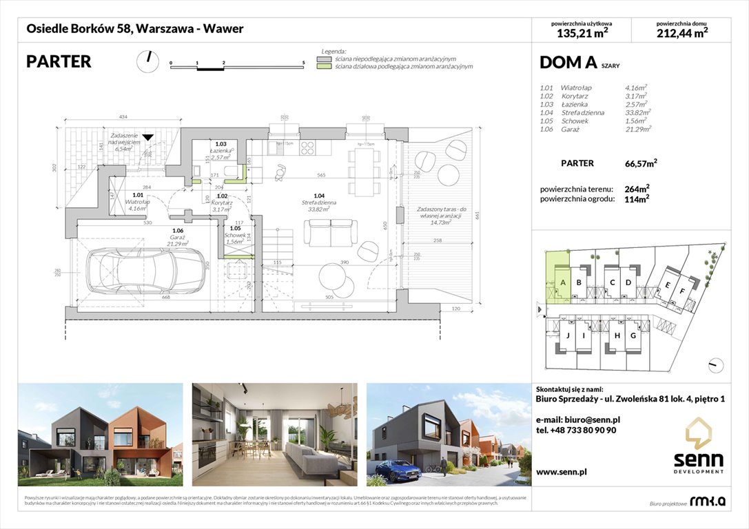 Nowy dom Osiedle BORKÓW 58 Warszawa, Wawer, Borków 58  135m2 Foto 1