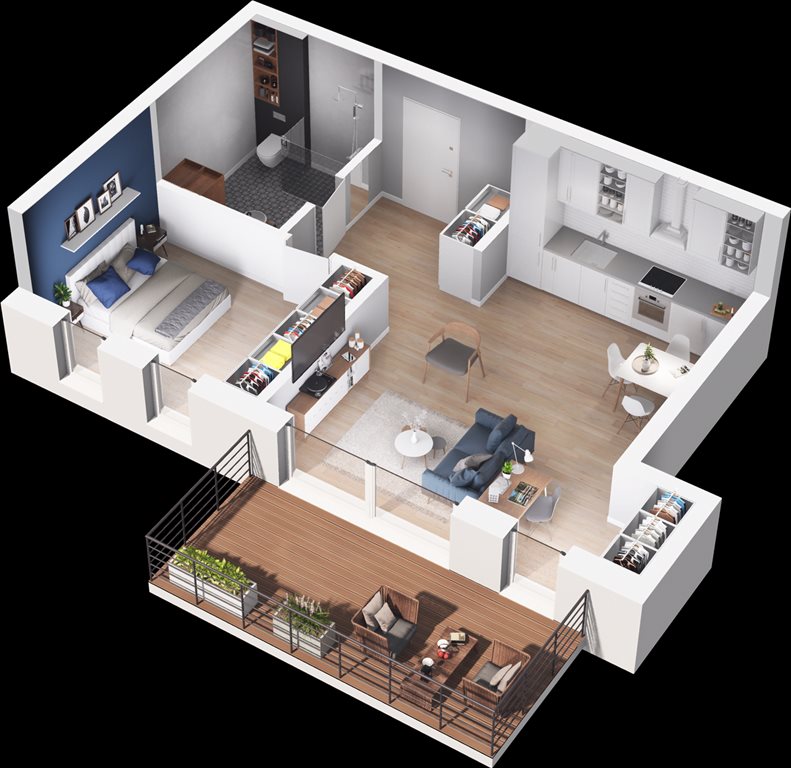 mieszkanie na sprzedaż 53m2 mieszkanie Szczecin, DĄBIE, Racławicka 1