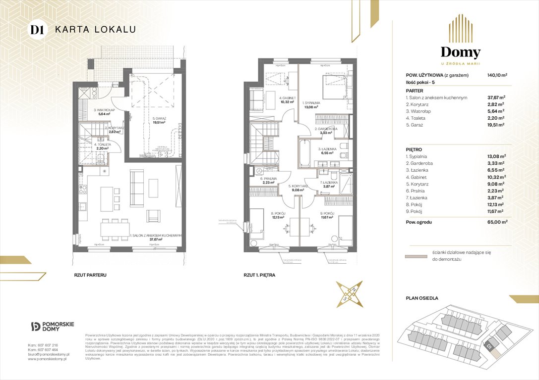 Nowe mieszkanie Domy u Źródła Marii Gdynia, Wielki Kack, Źródło Marii  140m2 Foto 1