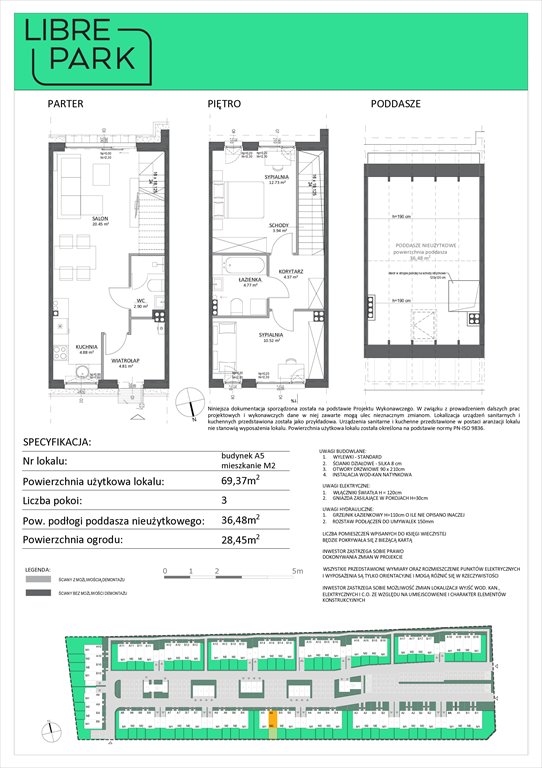 Nowe mieszkanie trzypokojowe Osiedle Libre Park Dębogórze, Pistacjowa 5  69m2 Foto 1