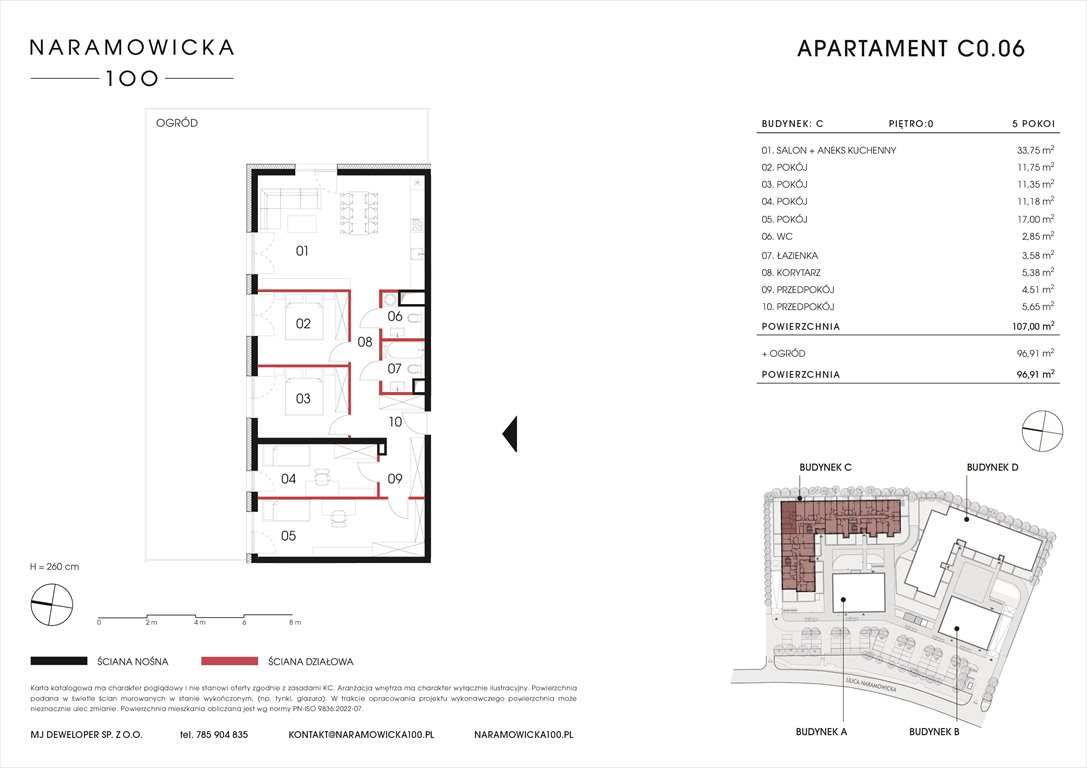 Nowe mieszkanie NARAMOWICKA 100 Poznań, Winogrady, Naramowicka 100  107m2 Foto 1