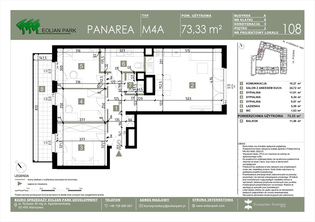 Nowe mieszkanie czteropokojowe  PANAREA Warszawa, Ursus, Ryżowa  73m2 Foto 1
