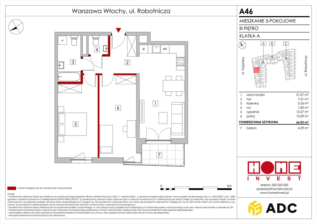 Nowe mieszkanie trzypokojowe Zakątek Włochy Warszawa, Włochy, ul. Robotnicza 11/13  66m2 Foto 1