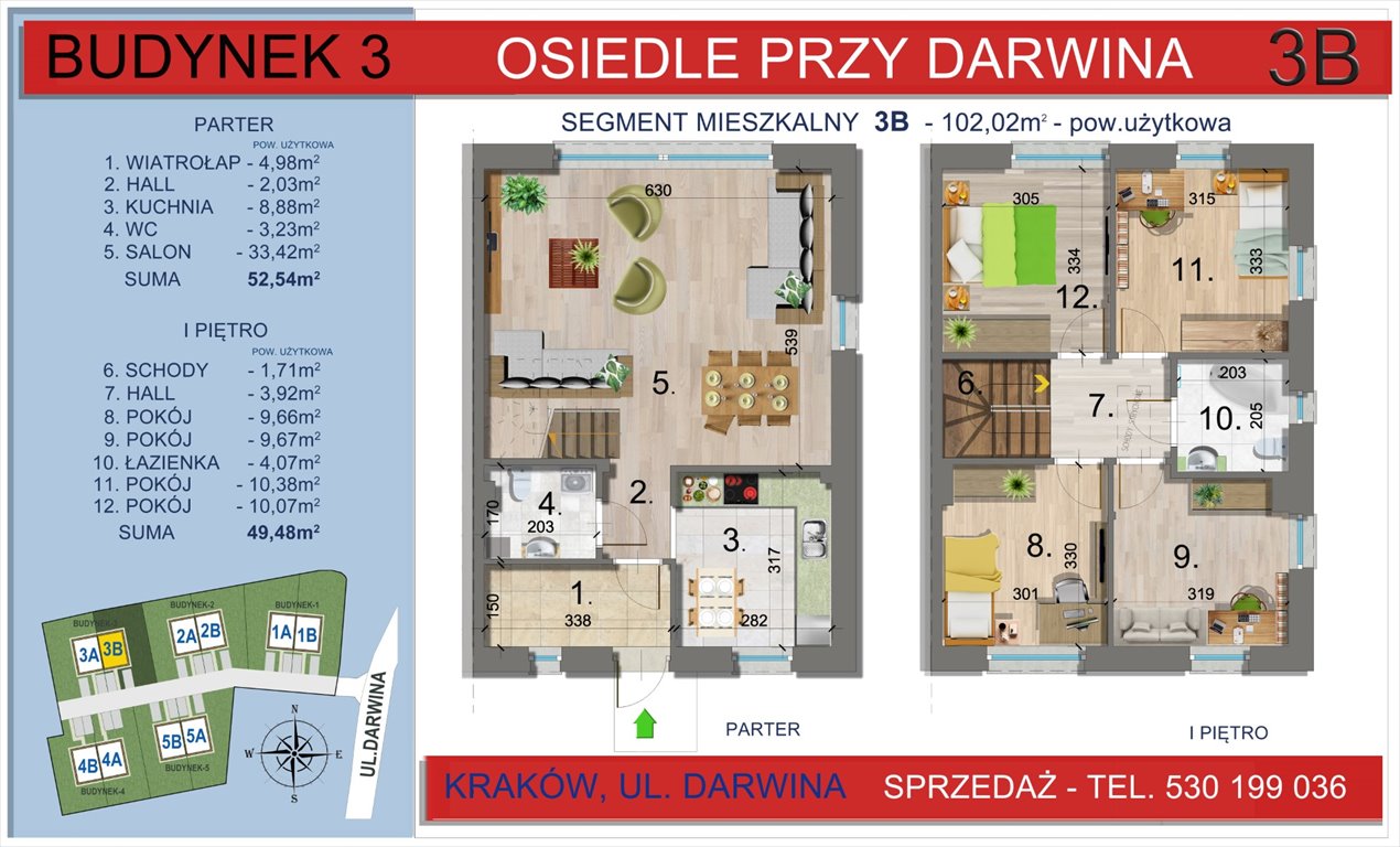 Nowy dom OSIEDLE PRZY DARWINA Kraków, Nowa Huta  102m2 Foto 1