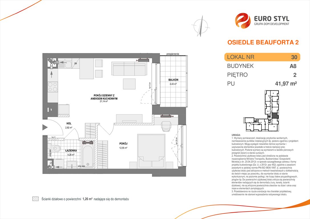 mieszkanie na sprzedaż 42m2 mieszkanie Pogórze, Pogórze, ul. Paderewskiego