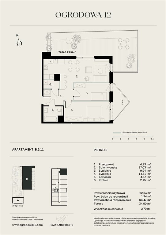 Nowe mieszkanie Apartamentowiec Ogrodowa 12 Poznań, Ogrodowa 12  64m2 Foto 1