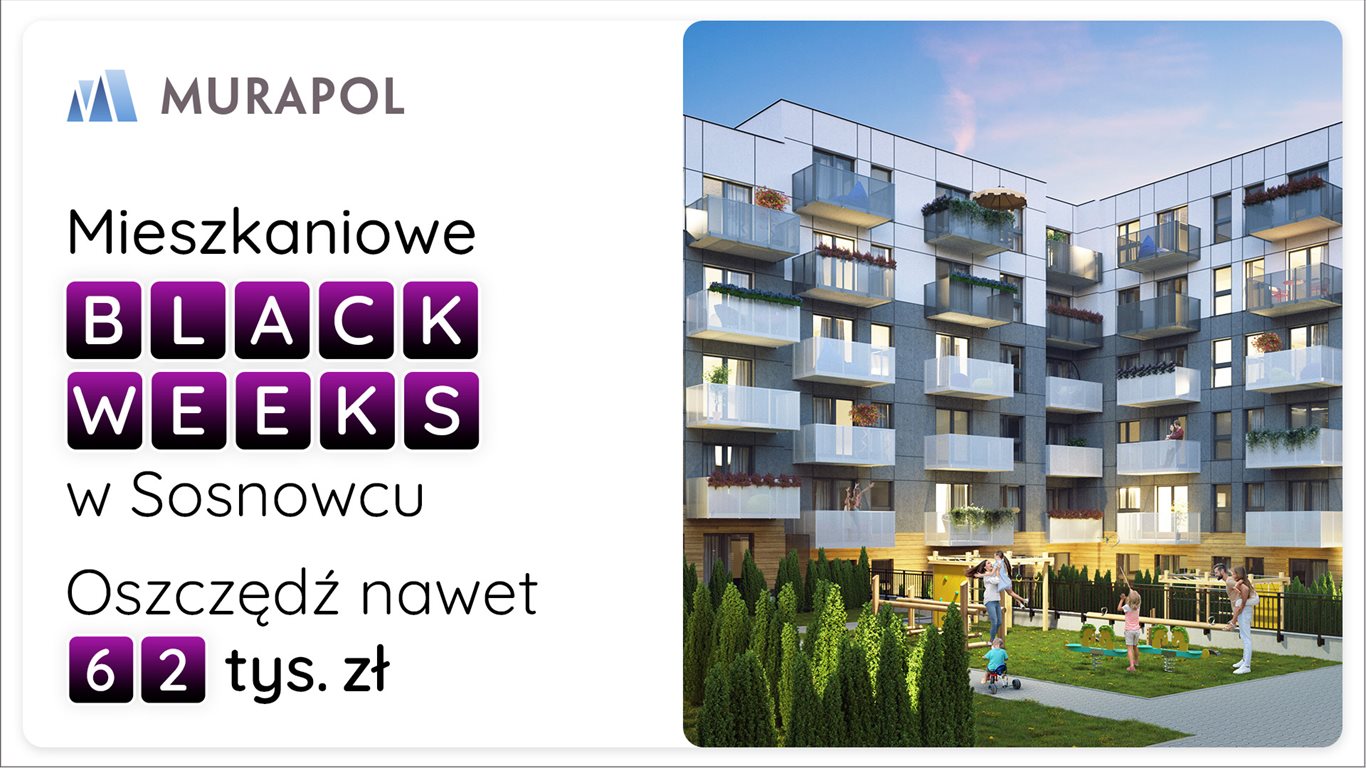 Nowe mieszkanie dwupokojowe Murapol Apartamenty na Wzgórzu Sosnowiec, ul. Klimontowska  42m2 Foto 1