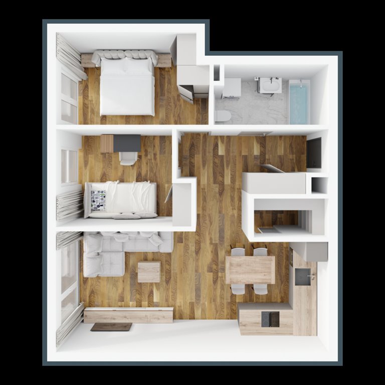 Nowe mieszkanie trzypokojowe Apartamenty Widokowe Bielsko - Biała, KAMIENICA, Sternicza 48  58m2 Foto 1
