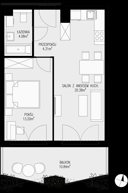 mieszkanie na sprzedaż 42m2 mieszkanie Katowice, Bogucice - Dąbrówka Mała, Wiertnicza 32