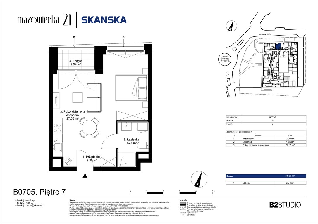 Nowa kawalerka Mazowiecka 21 Kraków, Krowodrza, ul. Mazowiecka 21  35m2 Foto 1