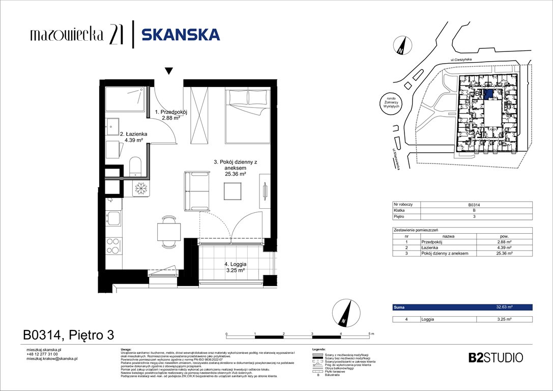 Nowa kawalerka Mazowiecka 21 Kraków, Krowodrza, ul. Mazowiecka 21  33m2 Foto 1