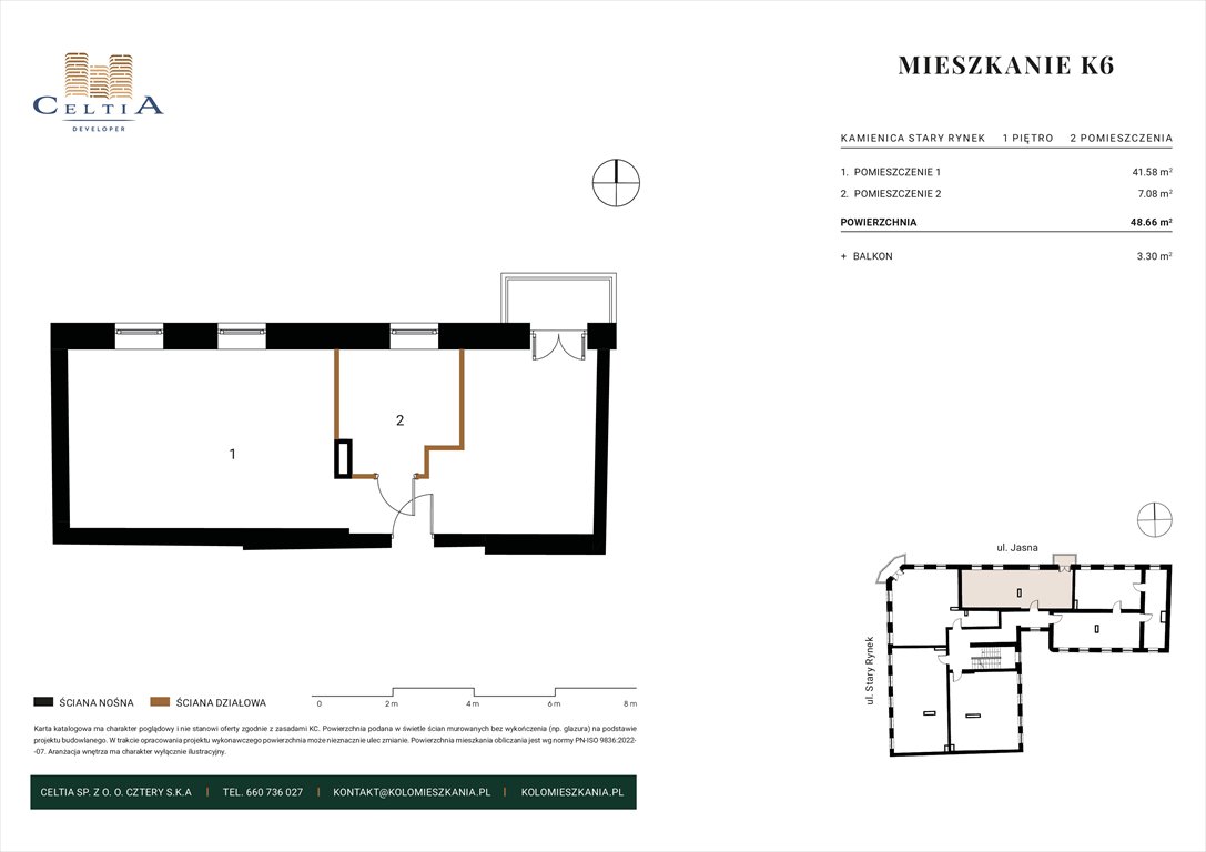 Nowe mieszkanie dwupokojowe Kamienica Stary Rynek Koło, Stary Rynek 26  50m2 Foto 1