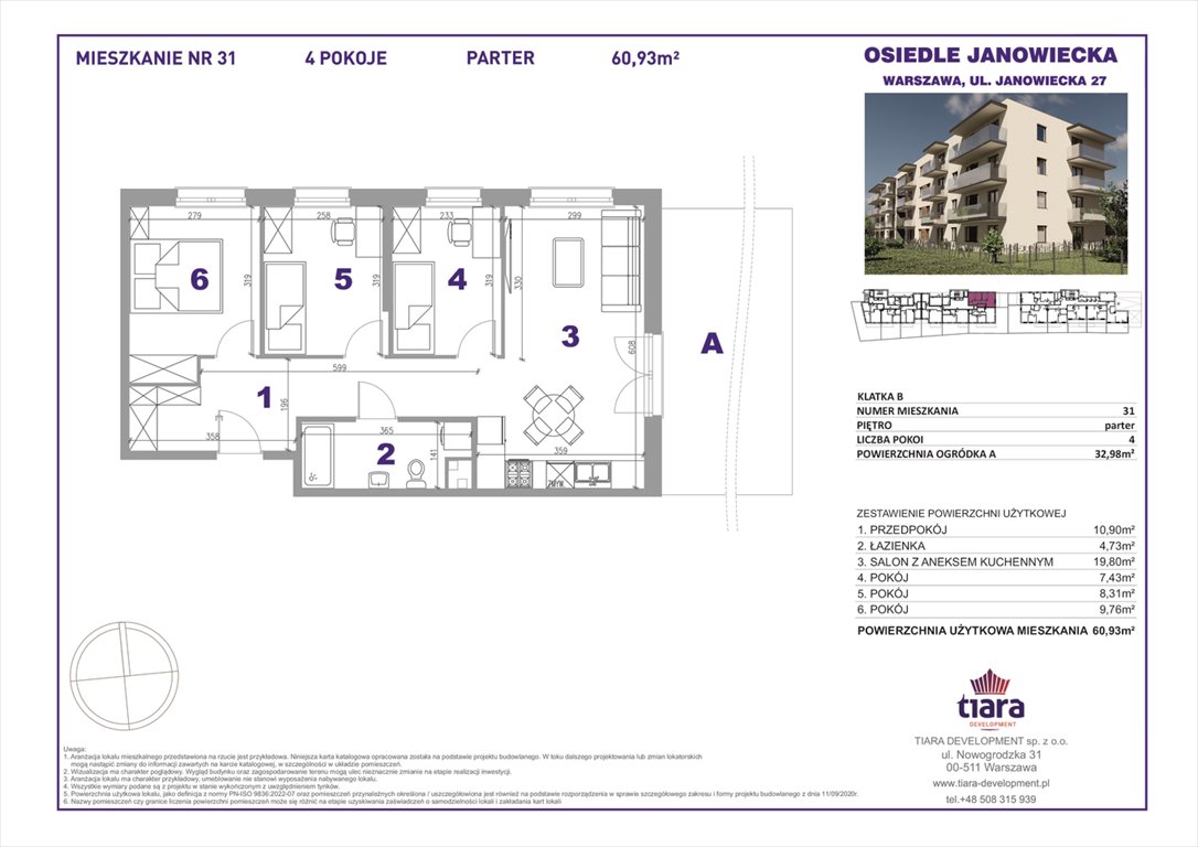 Nowe mieszkanie czteropokojowe  Janowiecka 27 Warszawa, Targówek, Janowiecka 27  61m2 Foto 1