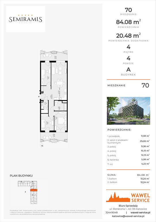 mieszkanie na sprzedaż 84m2 mieszkanie Katowice, Bogucice - Dąbrówka Mała, Wiertnicza 32
