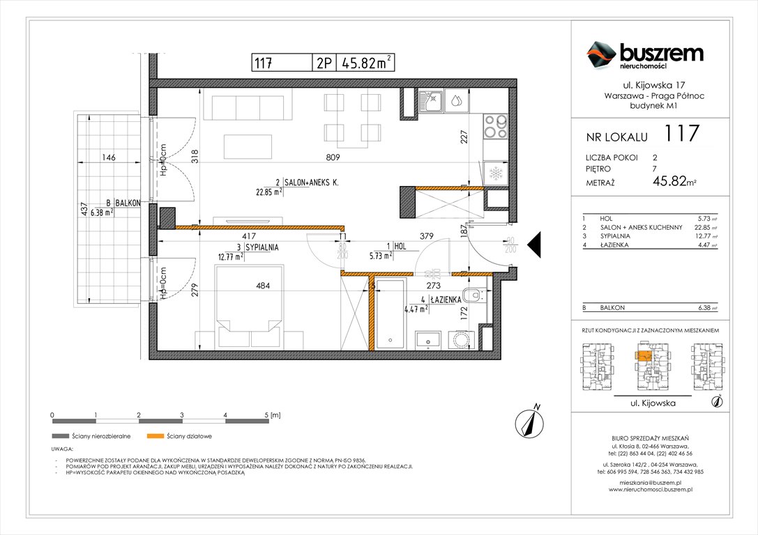 Nowe mieszkanie dwupokojowe Kijowska 17 Warszawa, Praga Północ, Kijowska 17  46m2 Foto 1