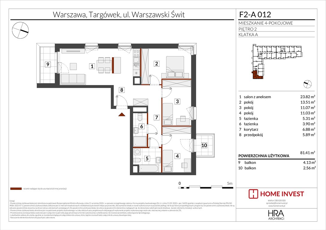 Nowe mieszkanie czteropokojowe  Warszawski Świt Etap XIV Warszawa, ul. Warszawski Świt  81m2 Foto 1
