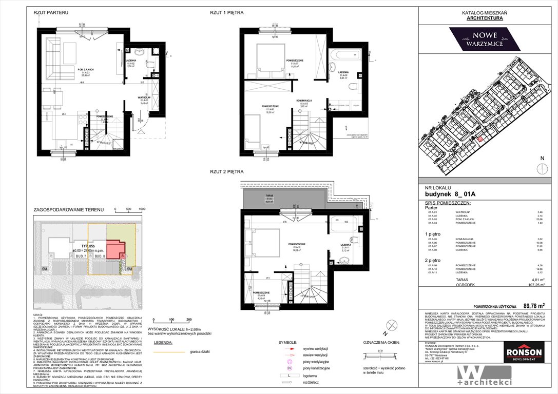 Nowe mieszkanie czteropokojowe  Nowe Warzymice Rajkowo, Spacerowa 14/2  90m2 Foto 1