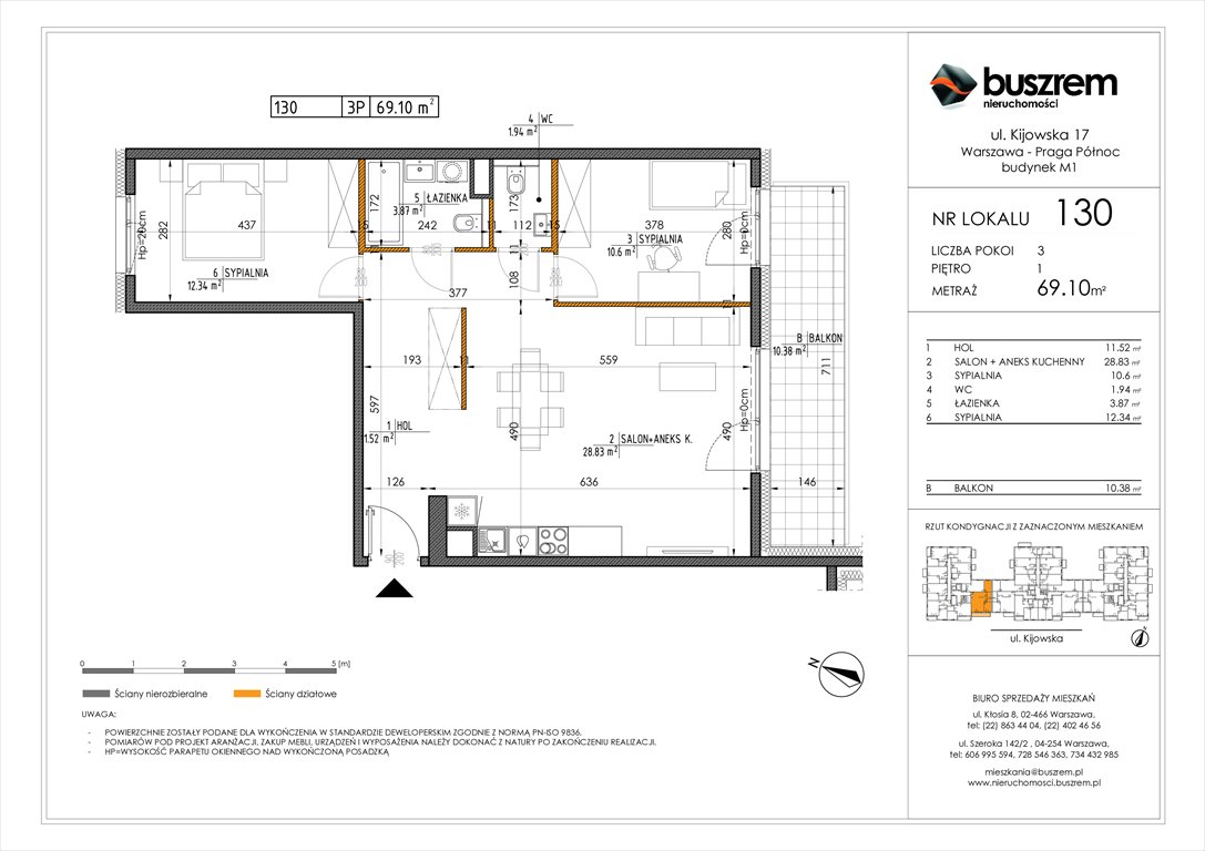 Nowe mieszkanie trzypokojowe Kijowska 17 Warszawa, Praga Północ, Kijowska 17  69m2 Foto 1