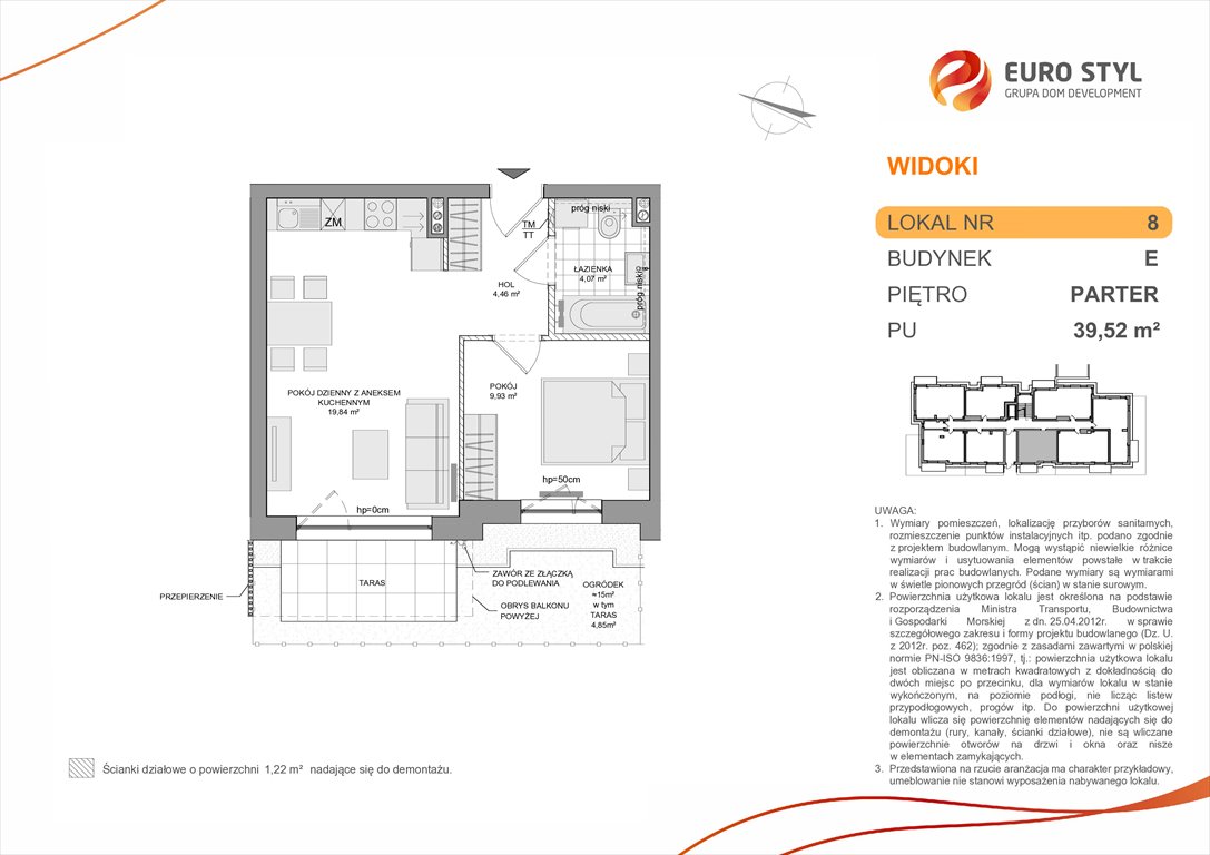 mieszkanie na sprzedaż 40m2 mieszkanie Rumia, Zagórze, Wyżynna