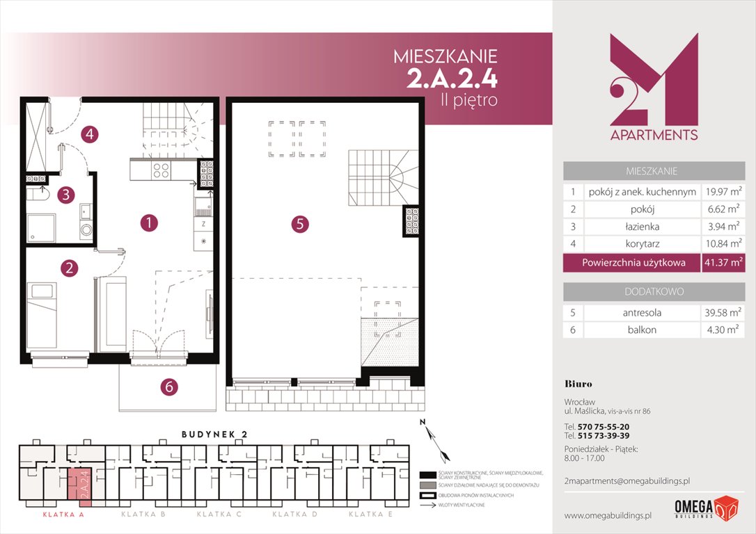 Nowe mieszkanie trzypokojowe 2M Apartments Wrocław, Maślice, Zawidowska 3  81m2 Foto 1