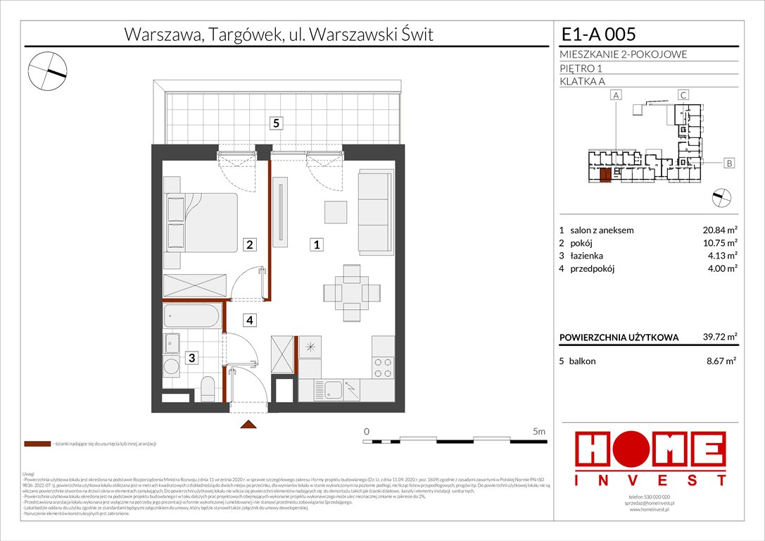 Nowe mieszkanie dwupokojowe Warszawski Świt Etap X Warszawa, Targówek, ul. Warszawski Świt  40m2 Foto 1