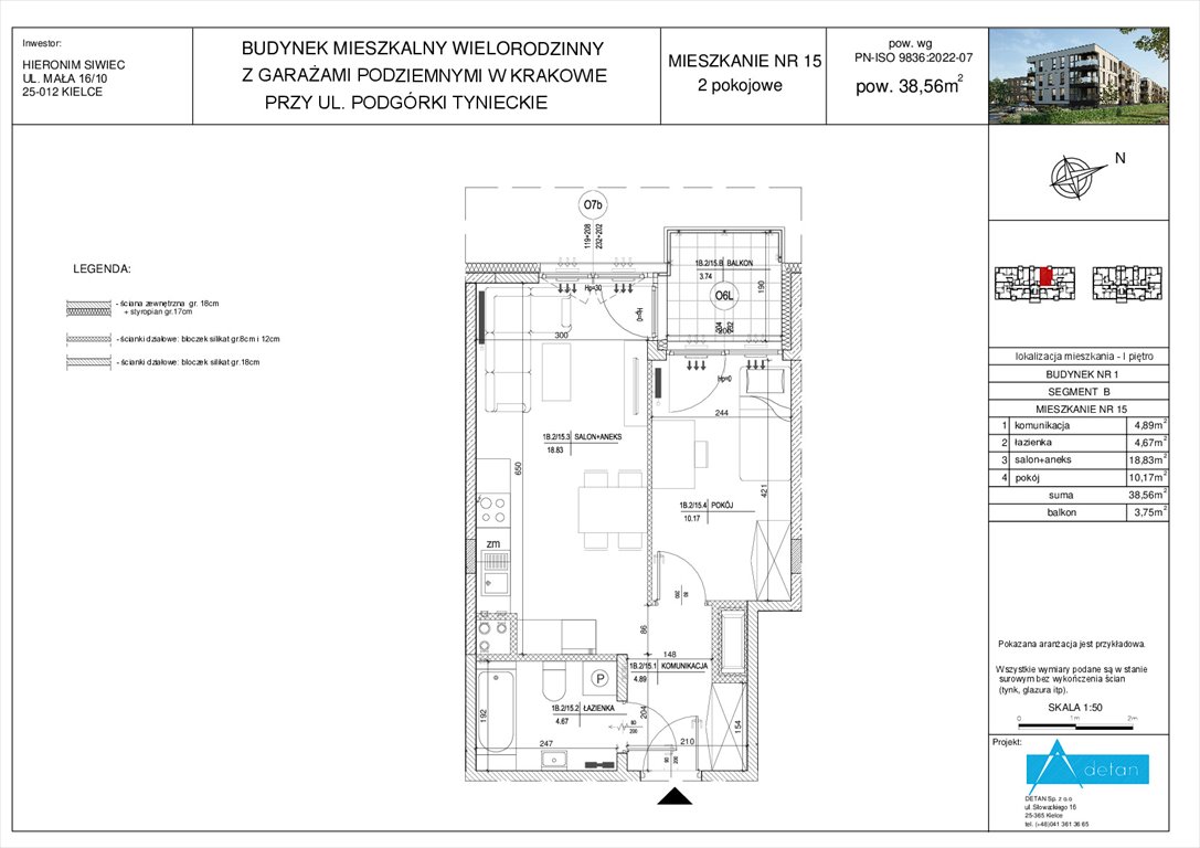 Nowe mieszkanie dwupokojowe Podgórki Tynieckie Kraków, Dębniki, Podgórki Tynieckie  39m2 Foto 1