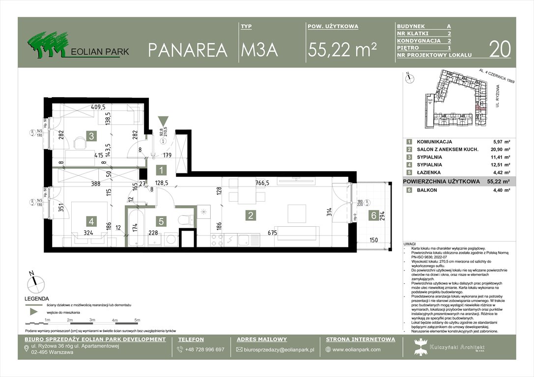 Nowe mieszkanie trzypokojowe PANAREA Warszawa, Ursus, Ryżowa  55m2 Foto 1