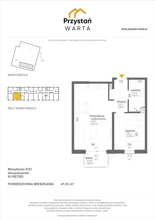 Nowe mieszkanie dwupokojowe Zielona Przystań nad Wartą Luboń, ul. Kajakowa 9 i 11  42m2 Foto 1