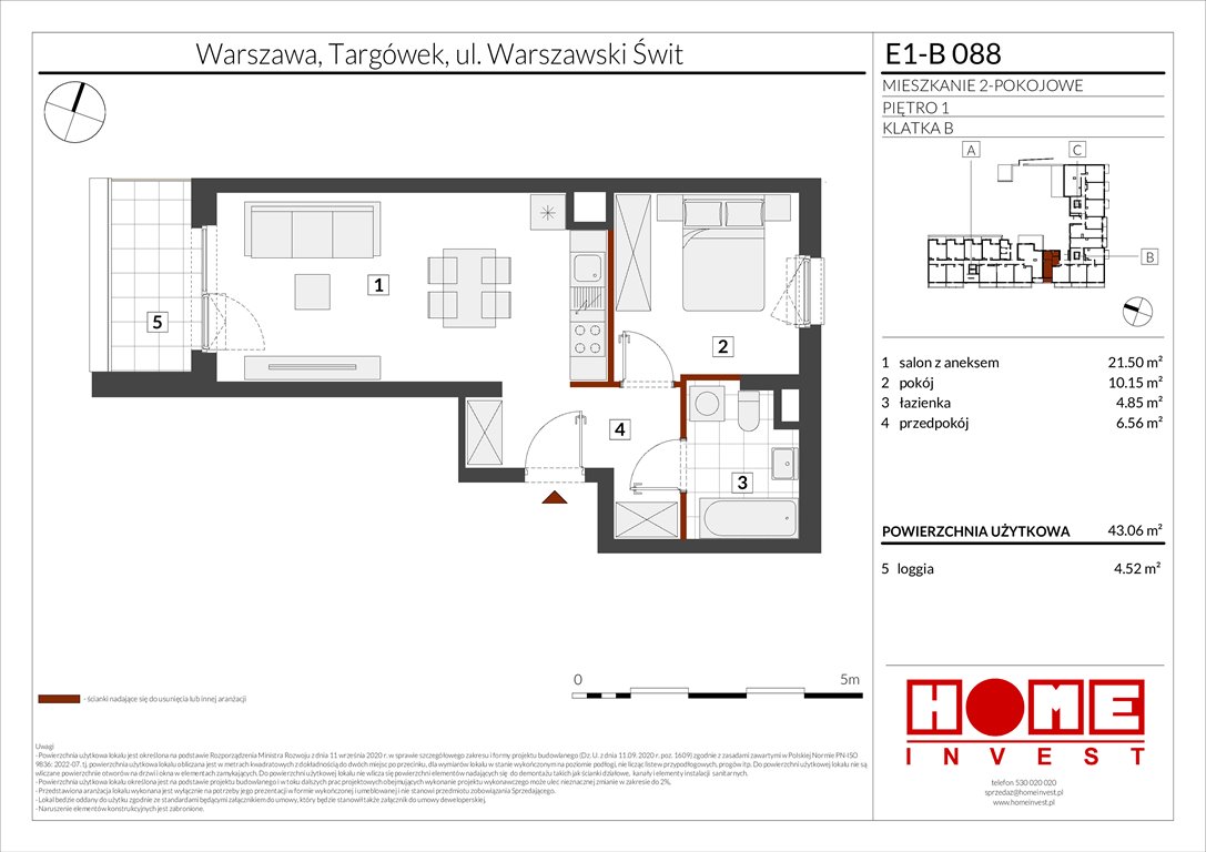 Nowe mieszkanie dwupokojowe Warszawski Świt Etap X Warszawa, Targówek, ul. Warszawski Świt  43m2 Foto 1