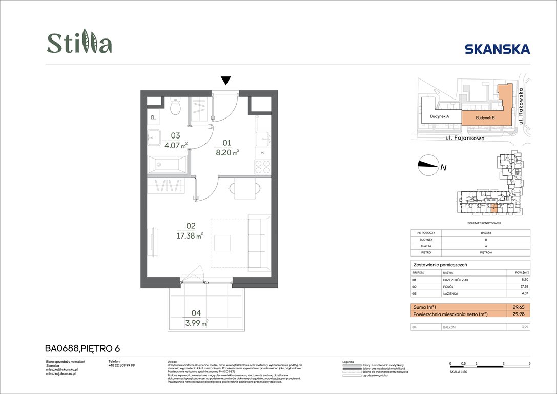 Nowa kawalerka Stilla Warszawa, Fajansowa 5  30m2 Foto 1