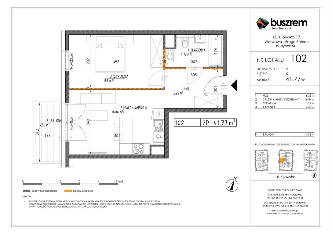 Nowe mieszkanie dwupokojowe Kijowska 17 Warszawa, Praga Północ, Kijowska 17  42m2 Foto 1