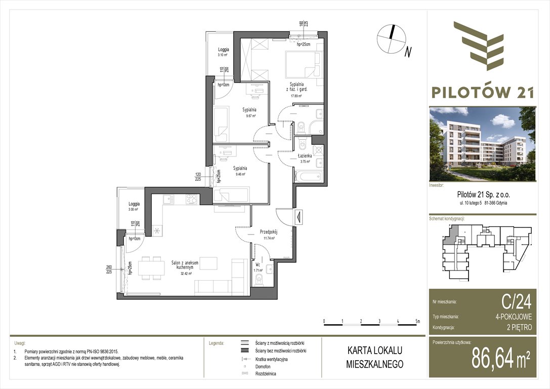 Nowe mieszkanie czteropokojowe  Pilotow 21 Gdańsk, Zaspa, Pilotów 21  87m2 Foto 1