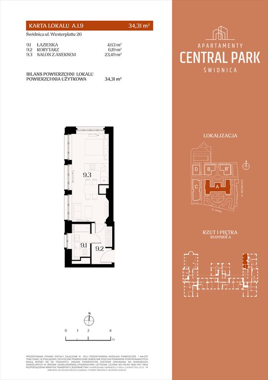 Nowa kawalerka Apartamenty Central Park Świdnica Świdnica, Lipowa 14  34m2 Foto 1