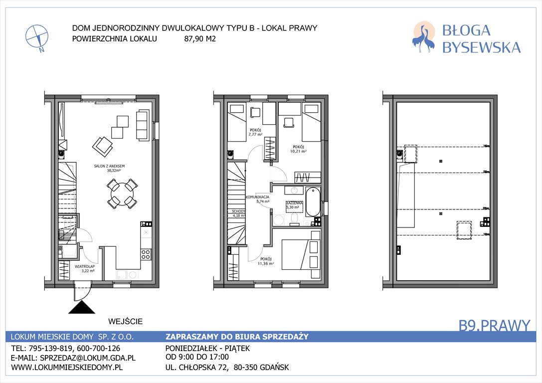 Nowy dom Błoga Bysewska Gdańsk, Kokoszki, Geologów  87m2 Foto 1
